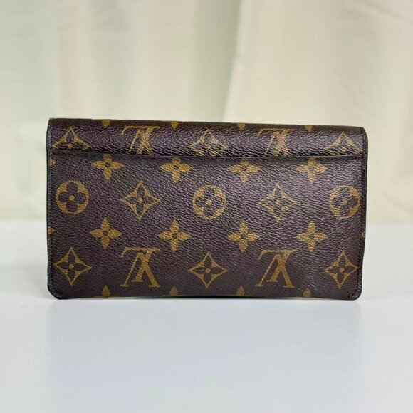 Louis Vuitton Monogram Canvas Wallet with Blue & Orange Accessories - Picture 3 of 11